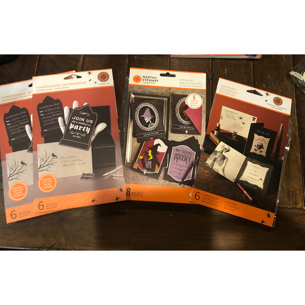 NWT Martha Stewart Crafts‎ Halloween Invite Bundle 22 Invites Total